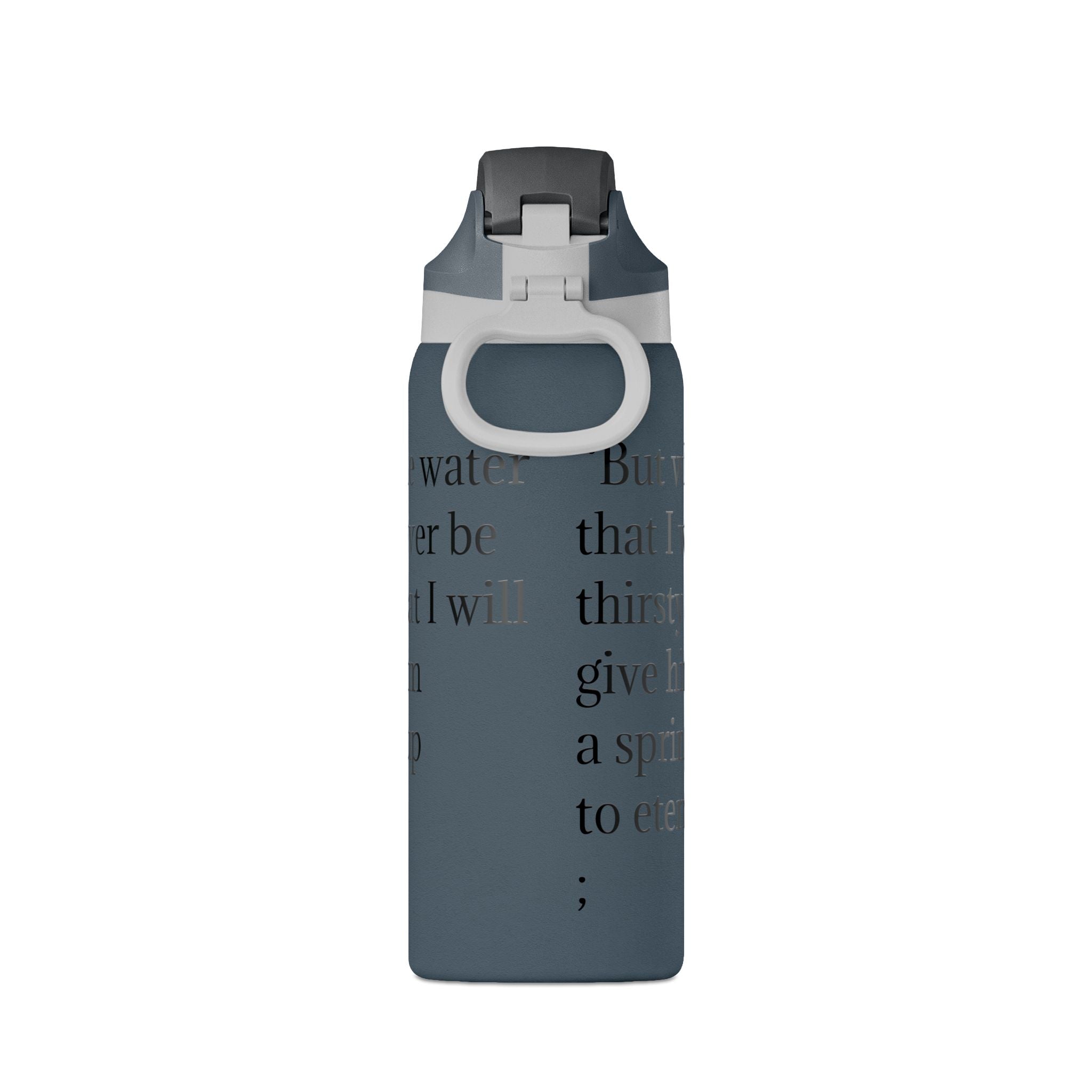 John 4:14 Insulated Water Bottle — 32oz Inspirational Scripture Bottle