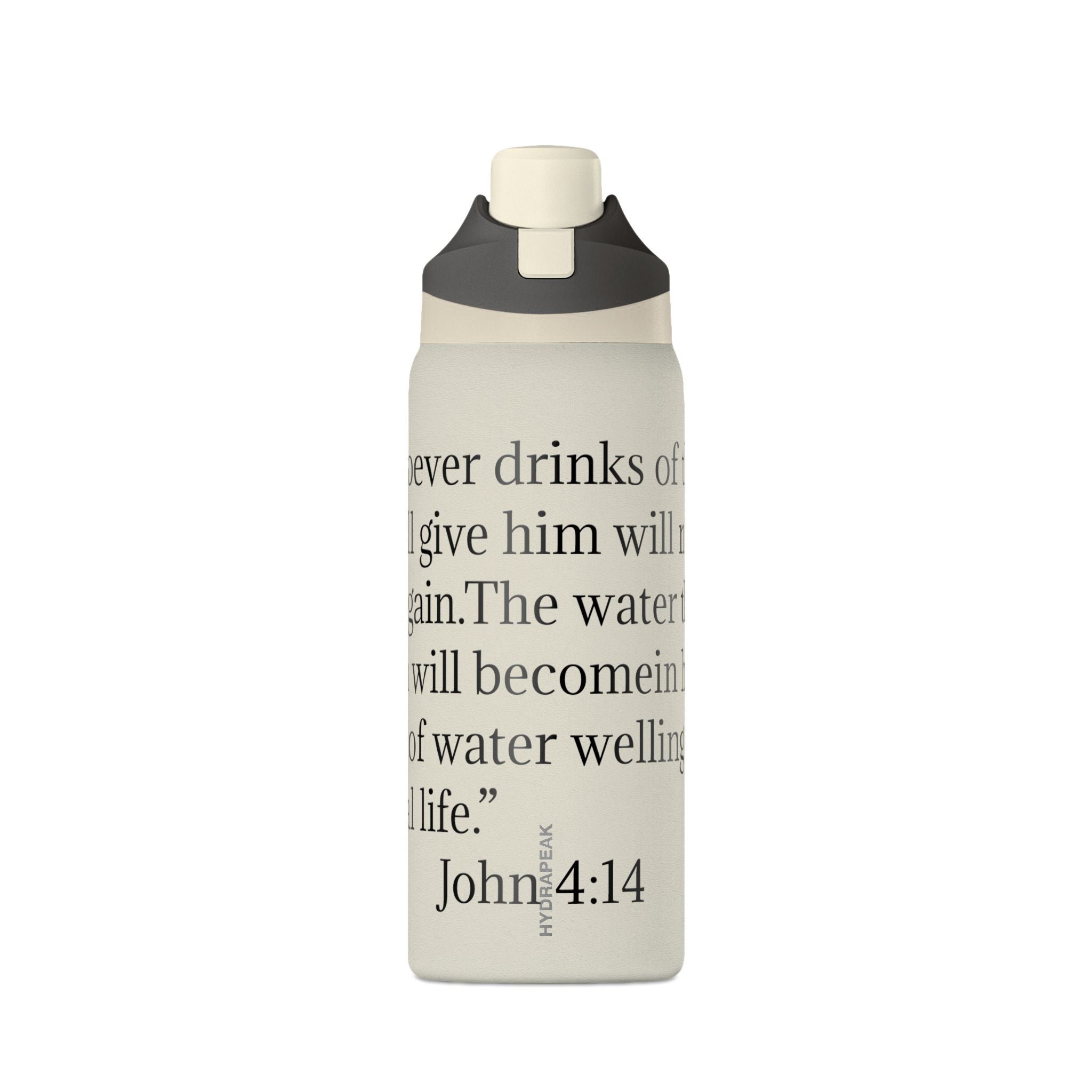 John 4:14 Insulated Water Bottle — 32oz Inspirational Scripture Bottle