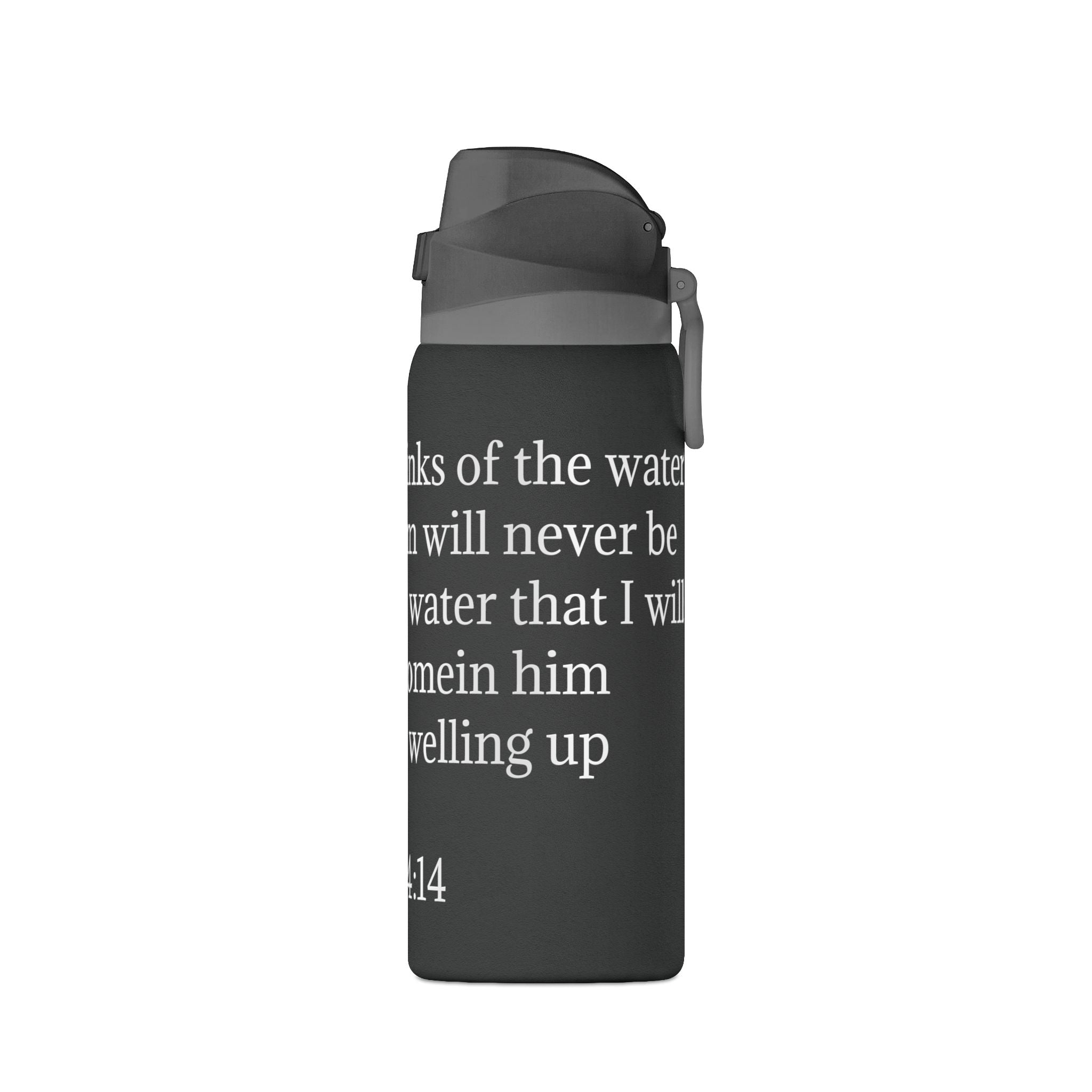 John 4:14 Insulated Water Bottle — 32oz Inspirational Scripture Bottle