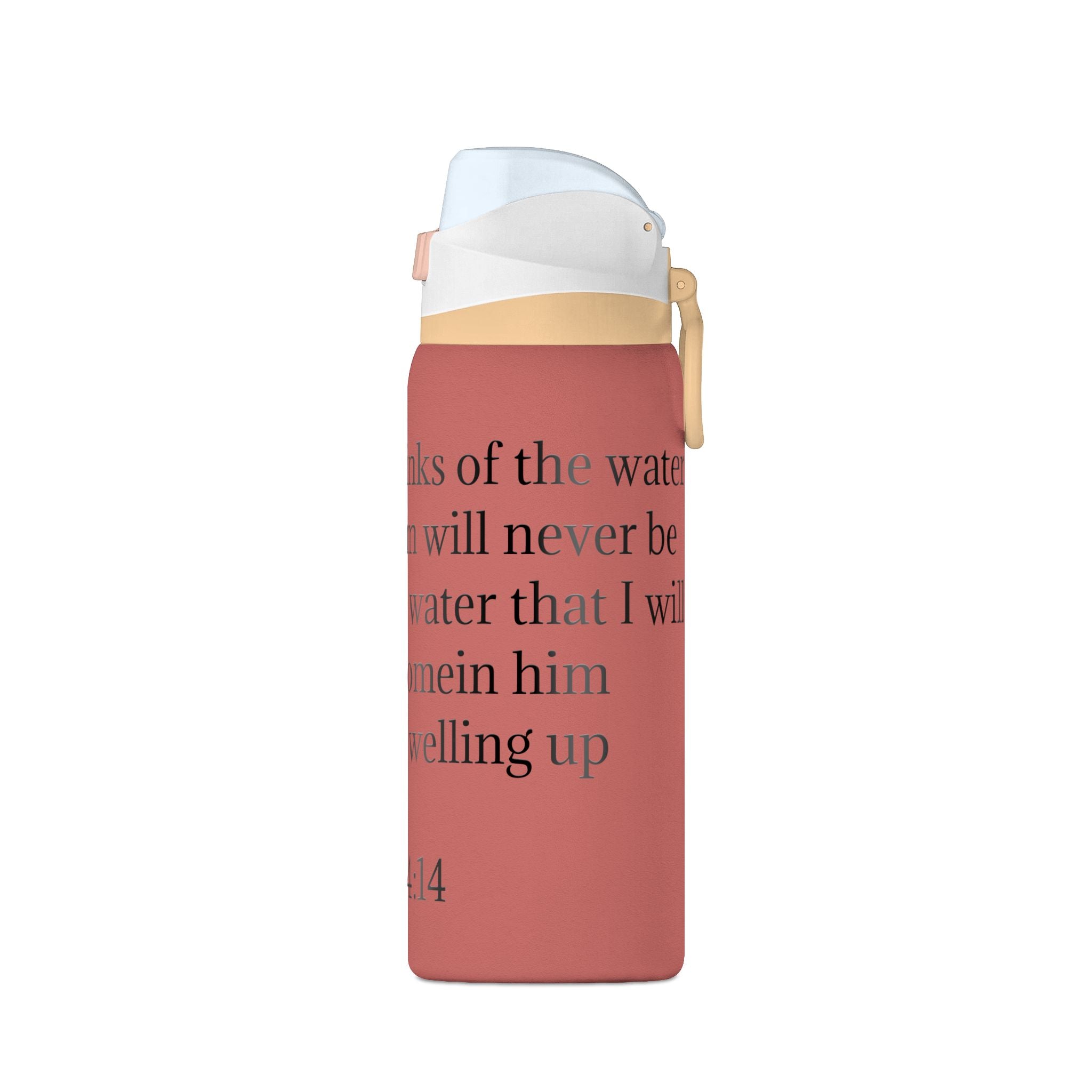 John 4:14 Insulated Water Bottle — 32oz Inspirational Scripture Bottle