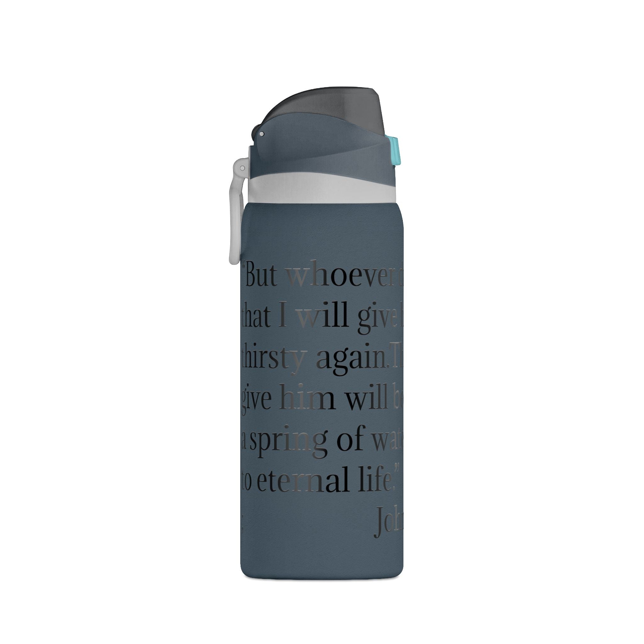 John 4:14 Insulated Water Bottle — 32oz Inspirational Scripture Bottle