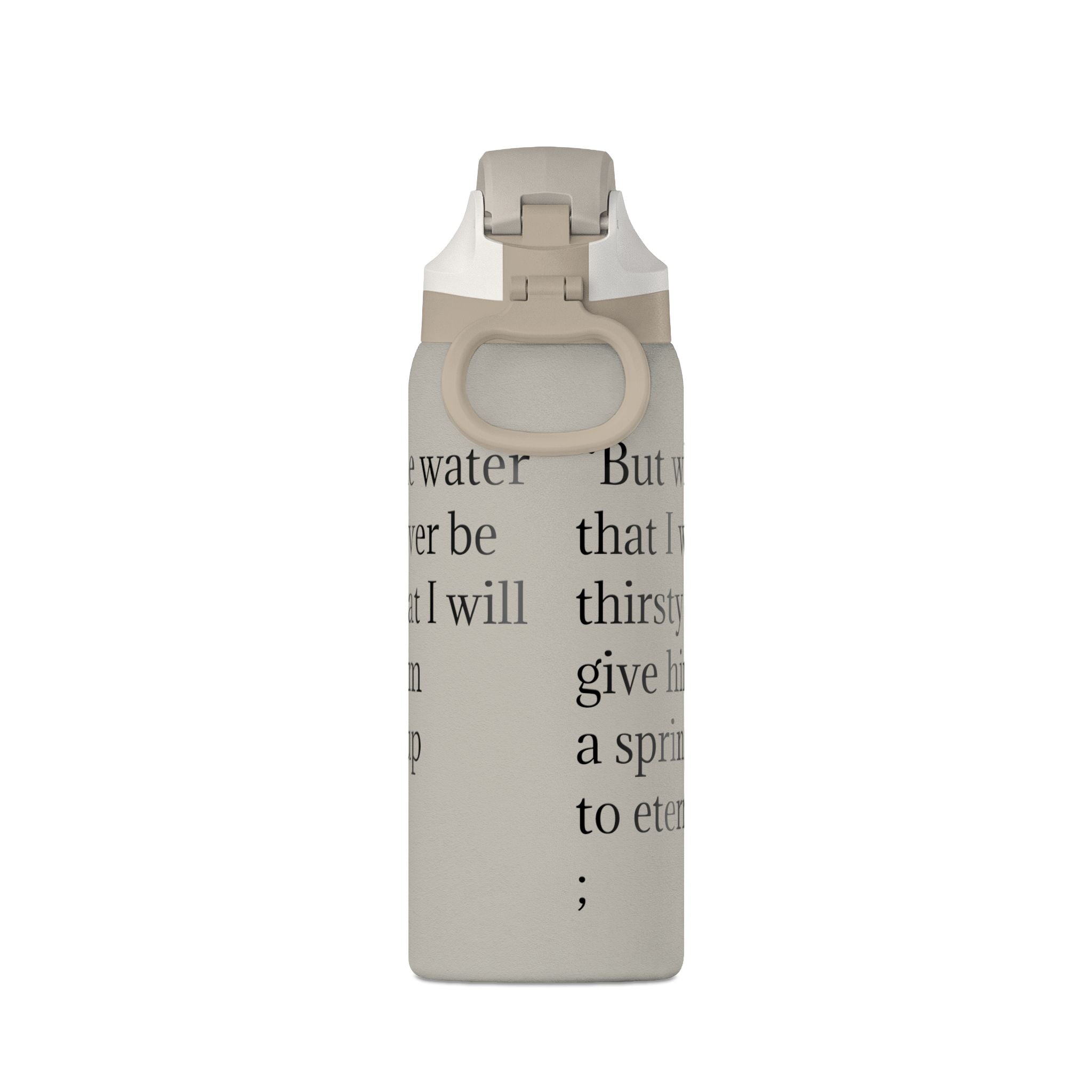John 4:14 Insulated Water Bottle — 32oz Inspirational Scripture Bottle