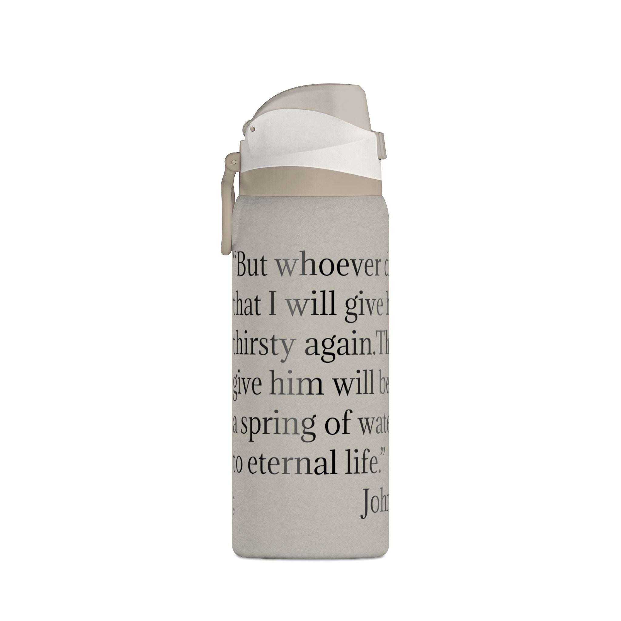 John 4:14 Insulated Water Bottle — 32oz Inspirational Scripture Bottle