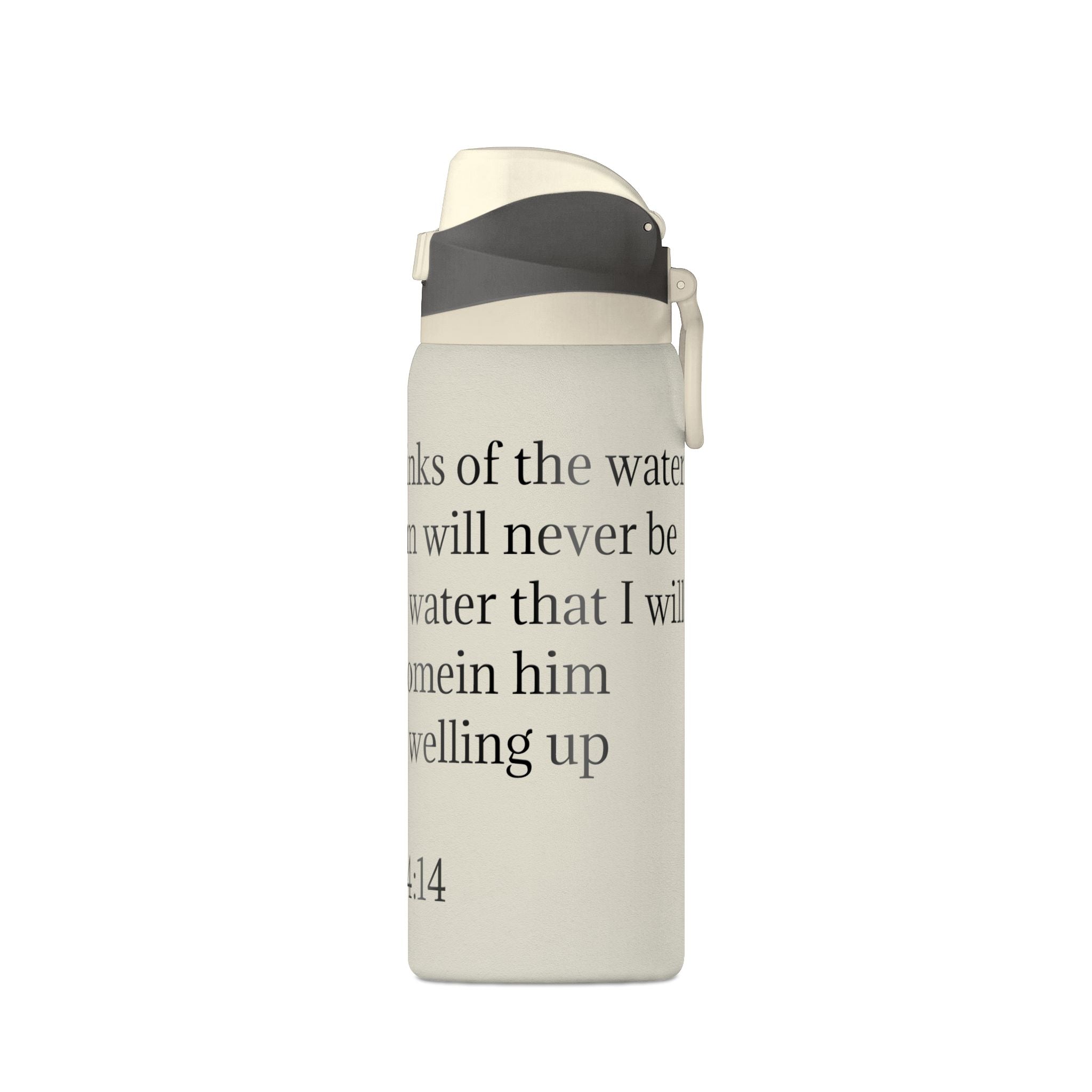 John 4:14 Insulated Water Bottle — 32oz Inspirational Scripture Bottle
