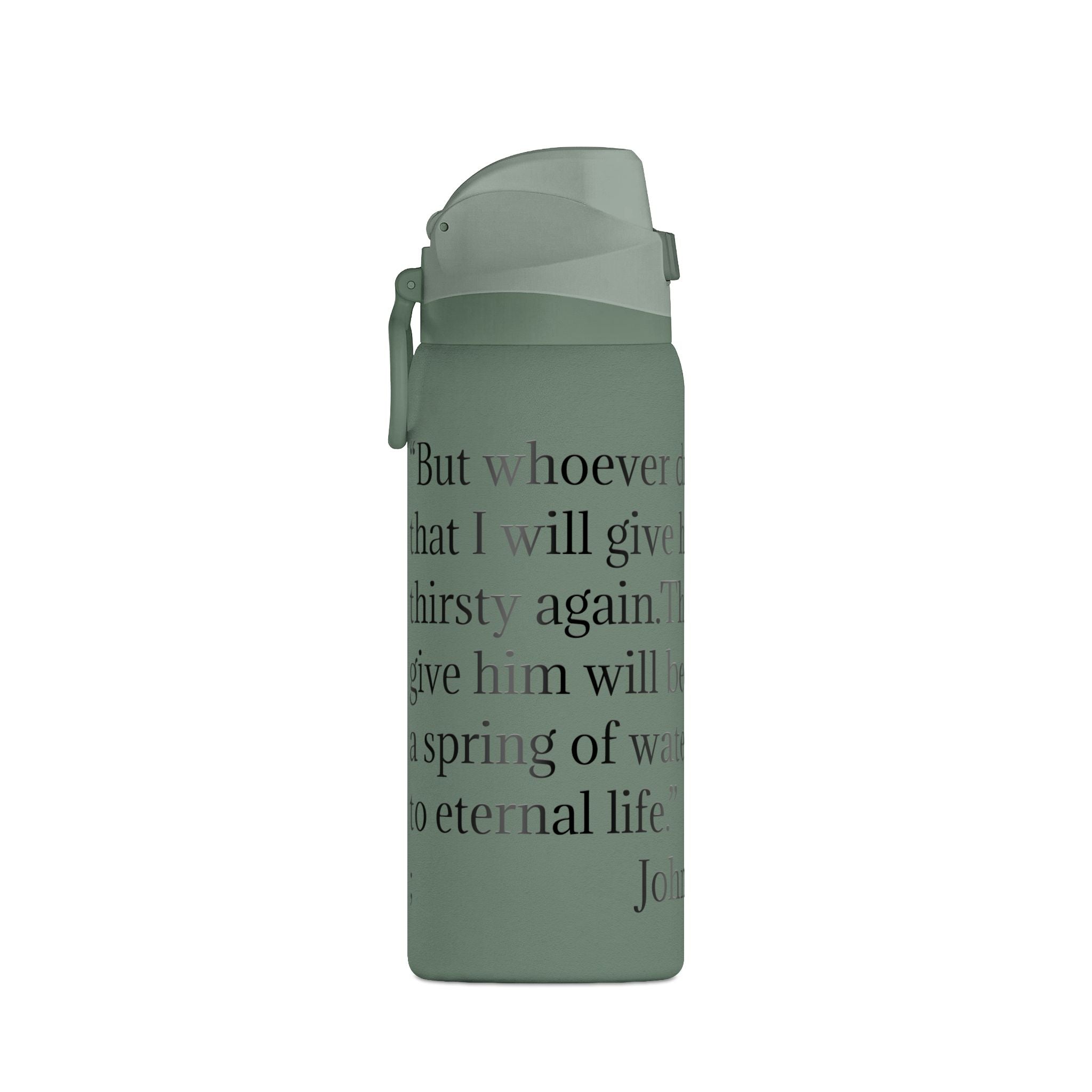 John 4:14 Insulated Water Bottle — 32oz Inspirational Scripture Bottle