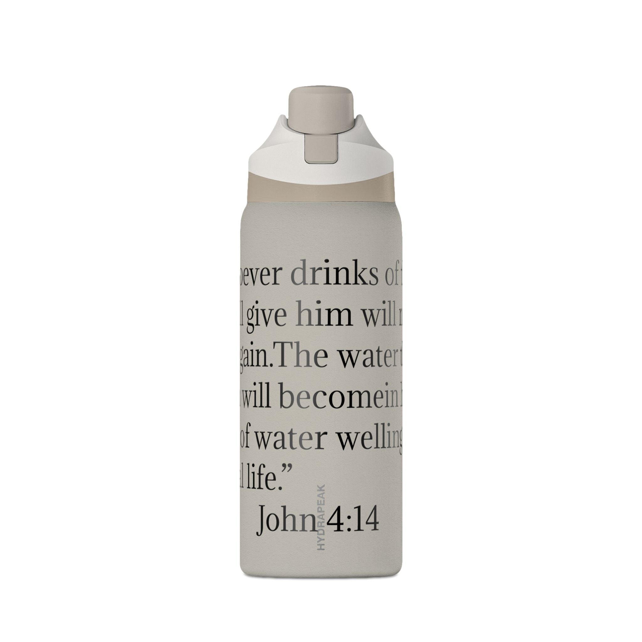 John 4:14 Insulated Water Bottle — 32oz Inspirational Scripture Bottle